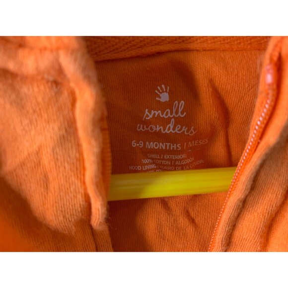 Small Wonders Infant Baby 6 9 Months Long Sleeve Zip Up Jacket Coat Pumpkin Hall - Picture 6 of 6